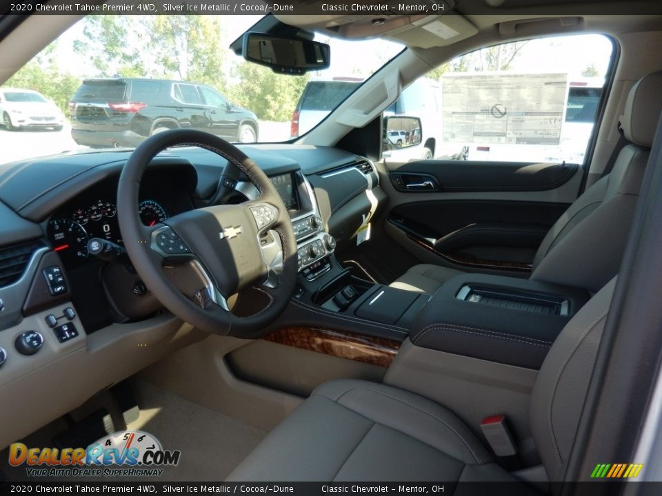 2020 Chevrolet Tahoe Premier 4WD Silver Ice Metallic / Cocoa/­Dune Photo #6