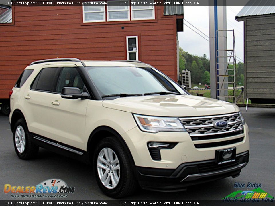 2018 Ford Explorer XLT 4WD Platinum Dune / Medium Stone Photo #7