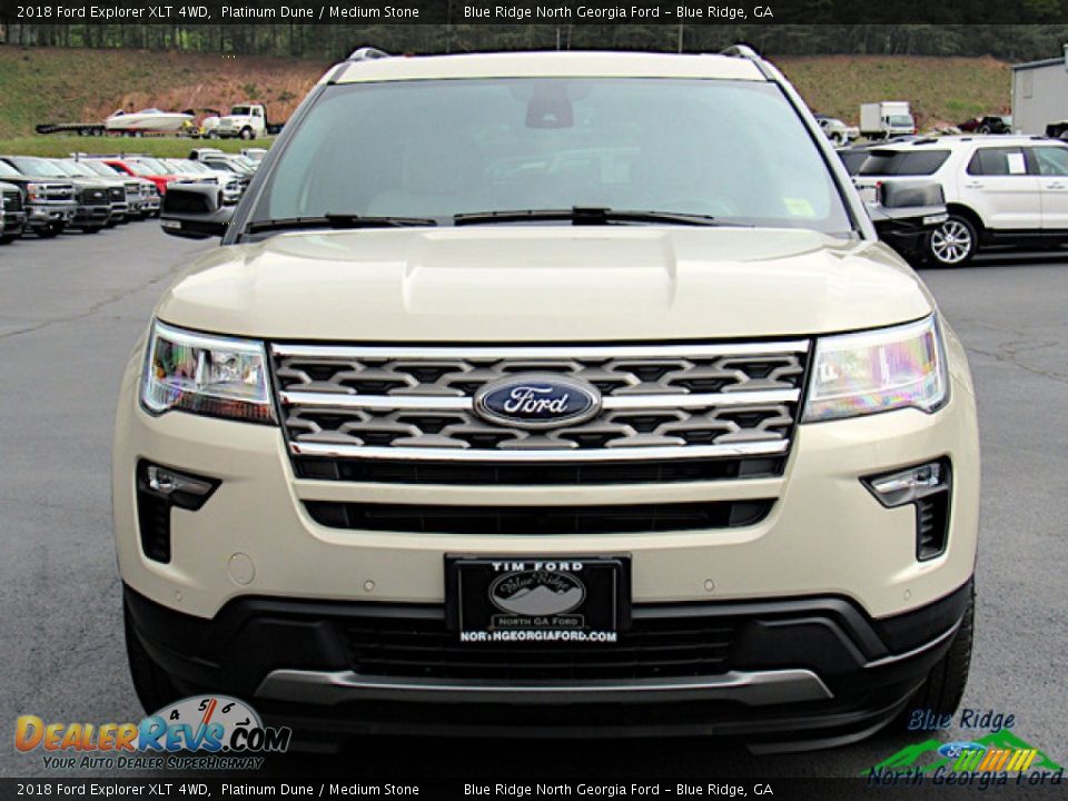 2018 Ford Explorer XLT 4WD Platinum Dune / Medium Stone Photo #8