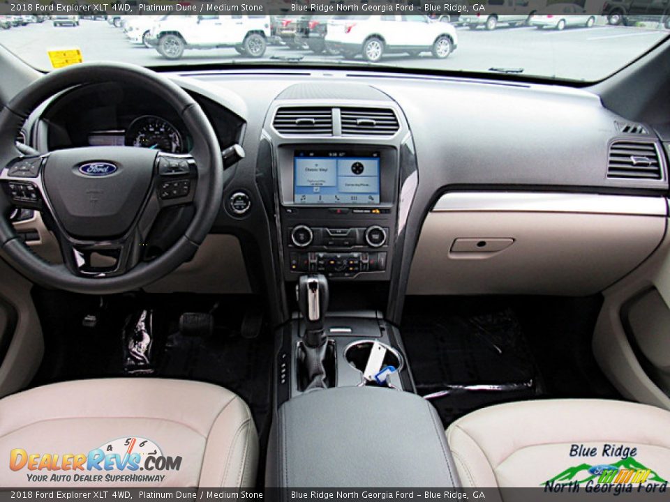2018 Ford Explorer XLT 4WD Platinum Dune / Medium Stone Photo #16
