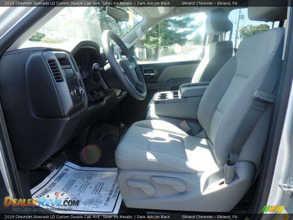 2019 Chevrolet Silverado LD Custom Double Cab 4x4 Silver Ice Metallic / Dark Ash/Jet Black Photo #16