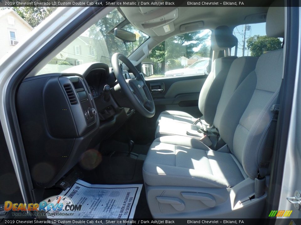 2019 Chevrolet Silverado LD Custom Double Cab 4x4 Silver Ice Metallic / Dark Ash/Jet Black Photo #17