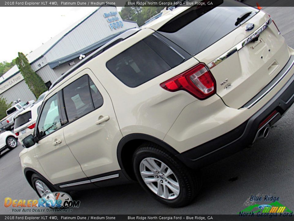 2018 Ford Explorer XLT 4WD Platinum Dune / Medium Stone Photo #36