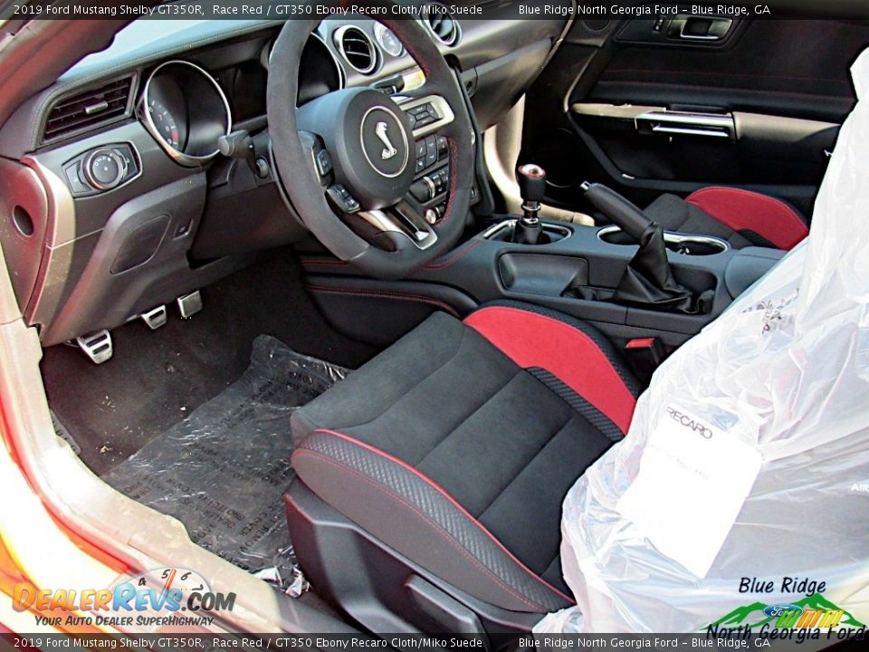 GT350 Ebony Recaro Cloth/Miko Suede Interior - 2019 Ford Mustang Shelby GT350R Photo #30