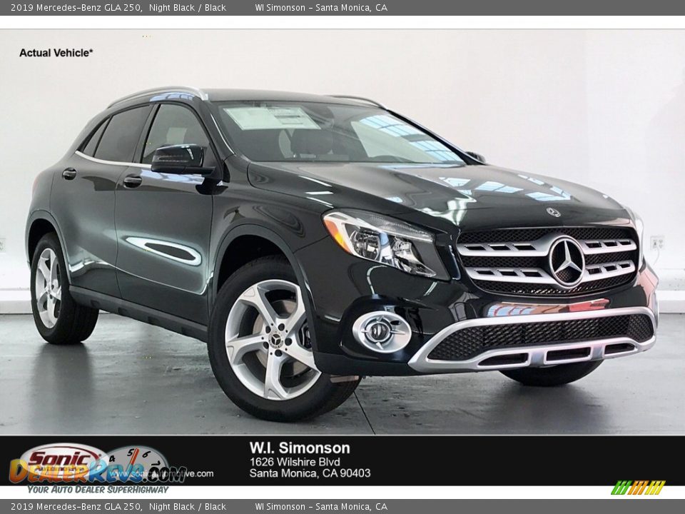 2019 Mercedes-Benz GLA 250 Night Black / Black Photo #1
