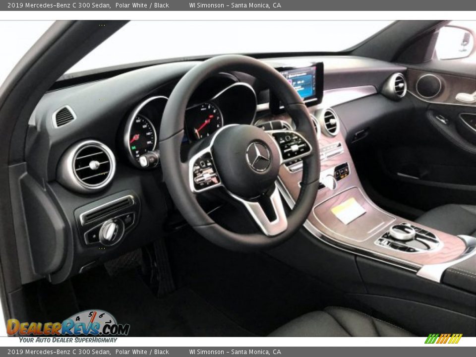 2019 Mercedes-Benz C 300 Sedan Polar White / Black Photo #4