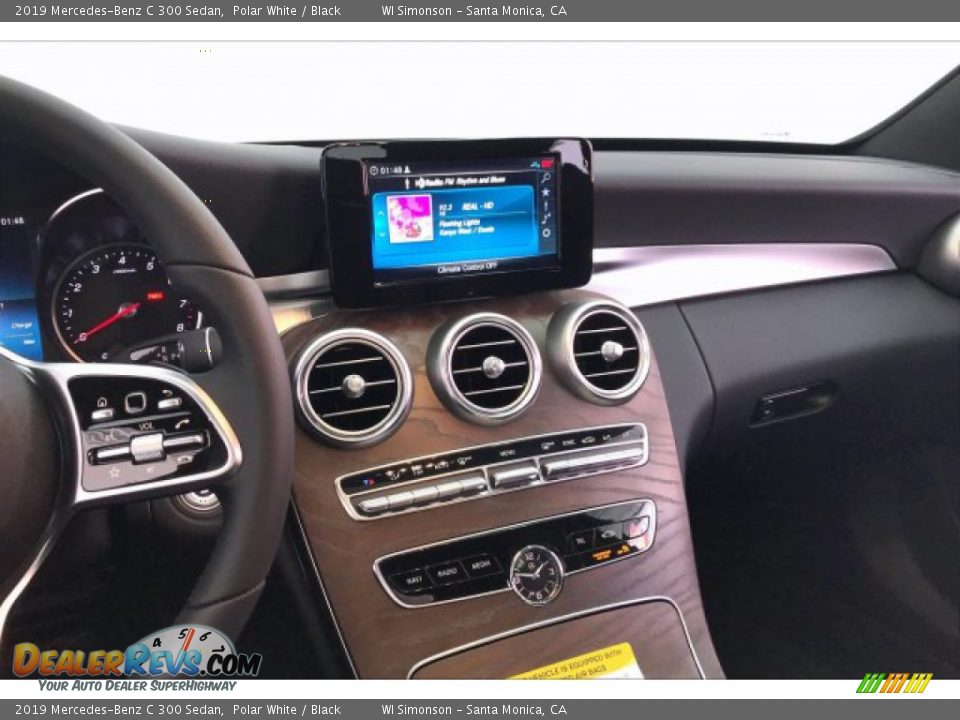 2019 Mercedes-Benz C 300 Sedan Polar White / Black Photo #6