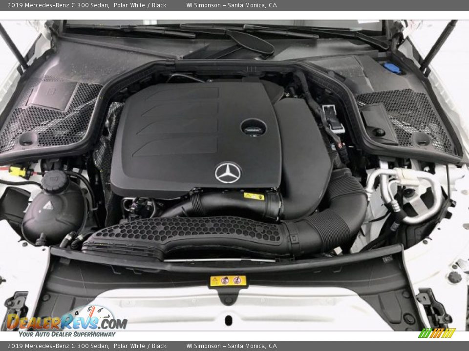 2019 Mercedes-Benz C 300 Sedan Polar White / Black Photo #8