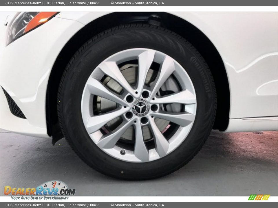 2019 Mercedes-Benz C 300 Sedan Polar White / Black Photo #9