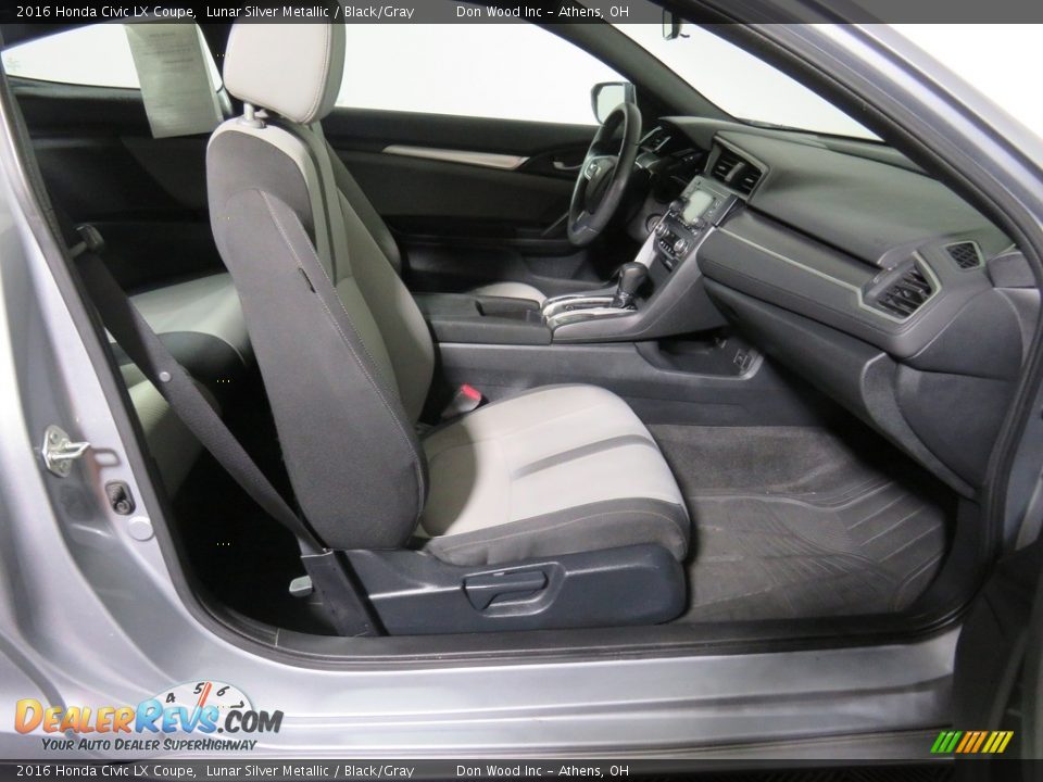 Front Seat of 2016 Honda Civic LX Coupe Photo #32