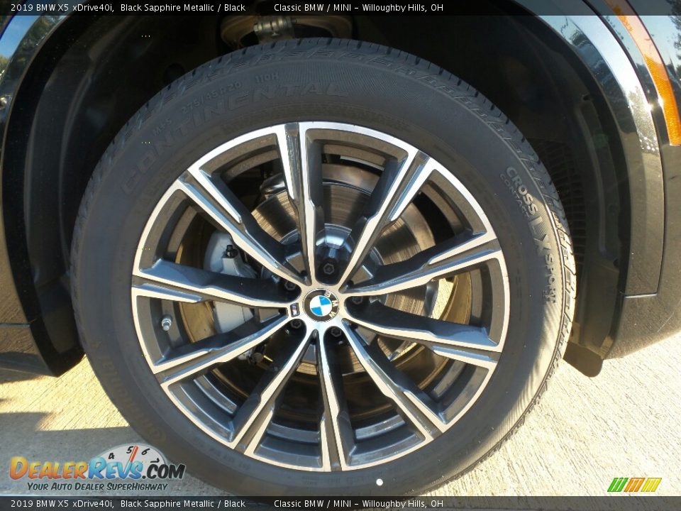 2019 BMW X5 xDrive40i Black Sapphire Metallic / Black Photo #2