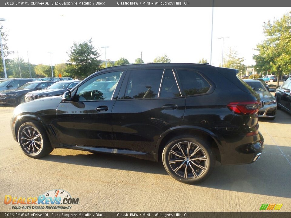 2019 BMW X5 xDrive40i Black Sapphire Metallic / Black Photo #5