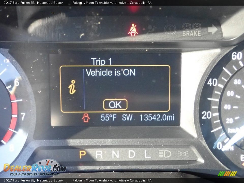 2017 Ford Fusion SE Magnetic / Ebony Photo #24