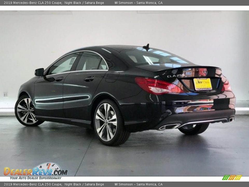 2019 Mercedes-Benz CLA 250 Coupe Night Black / Sahara Beige Photo #2