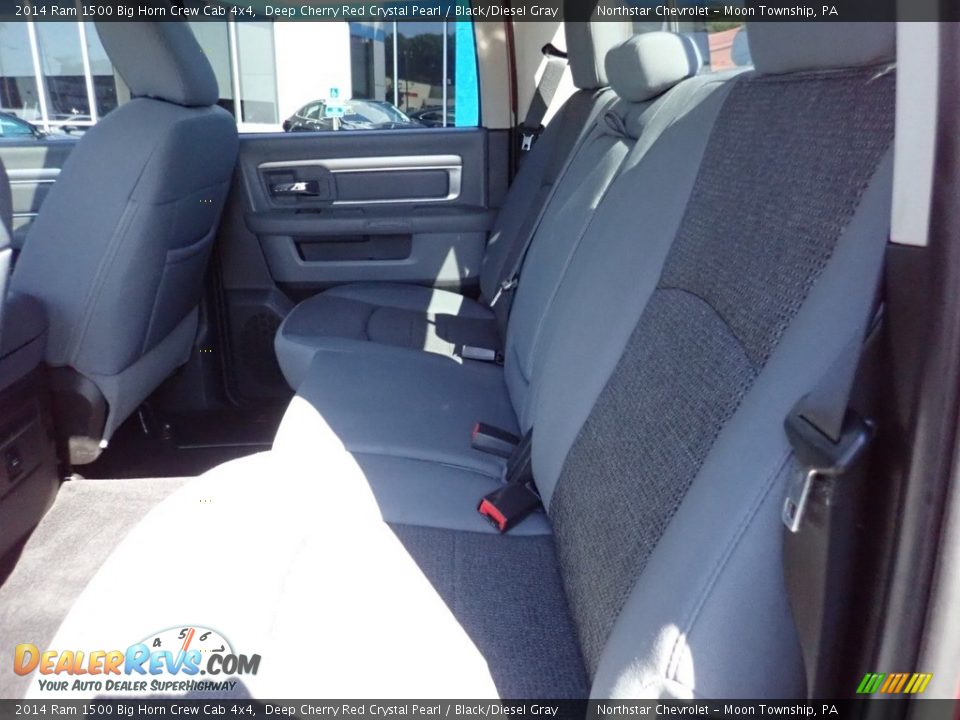 2014 Ram 1500 Big Horn Crew Cab 4x4 Deep Cherry Red Crystal Pearl / Black/Diesel Gray Photo #20
