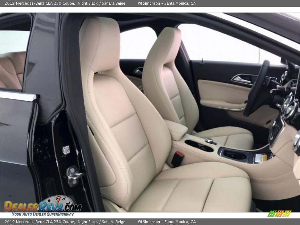 2019 Mercedes-Benz CLA 250 Coupe Night Black / Sahara Beige Photo #5