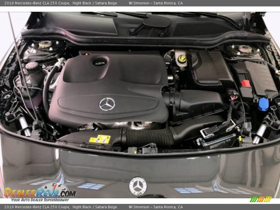 2019 Mercedes-Benz CLA 250 Coupe Night Black / Sahara Beige Photo #8