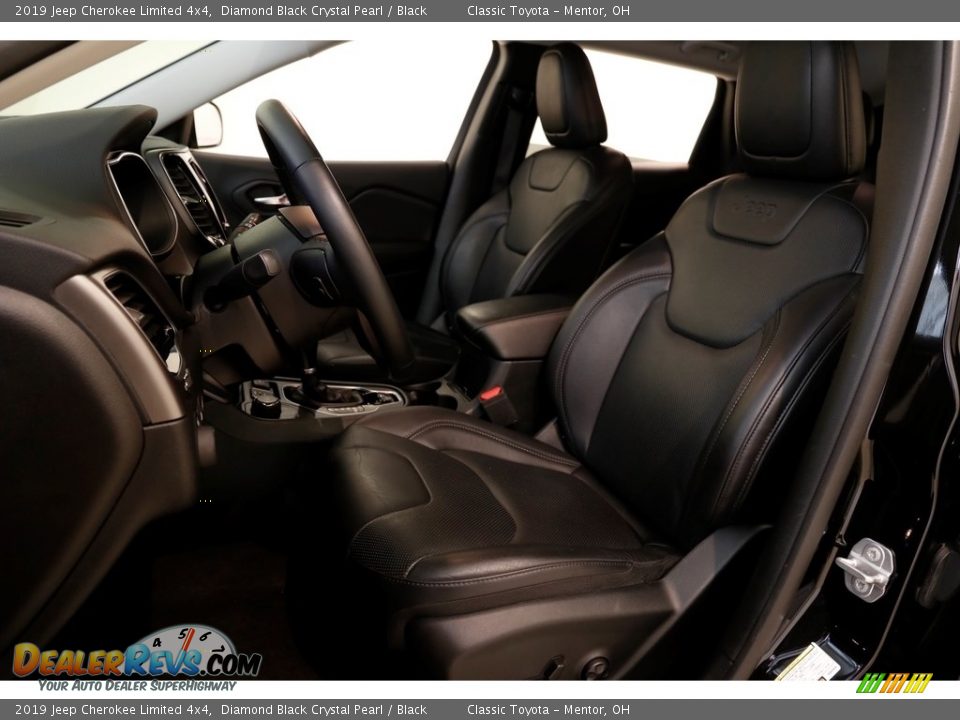 2019 Jeep Cherokee Limited 4x4 Diamond Black Crystal Pearl / Black Photo #5