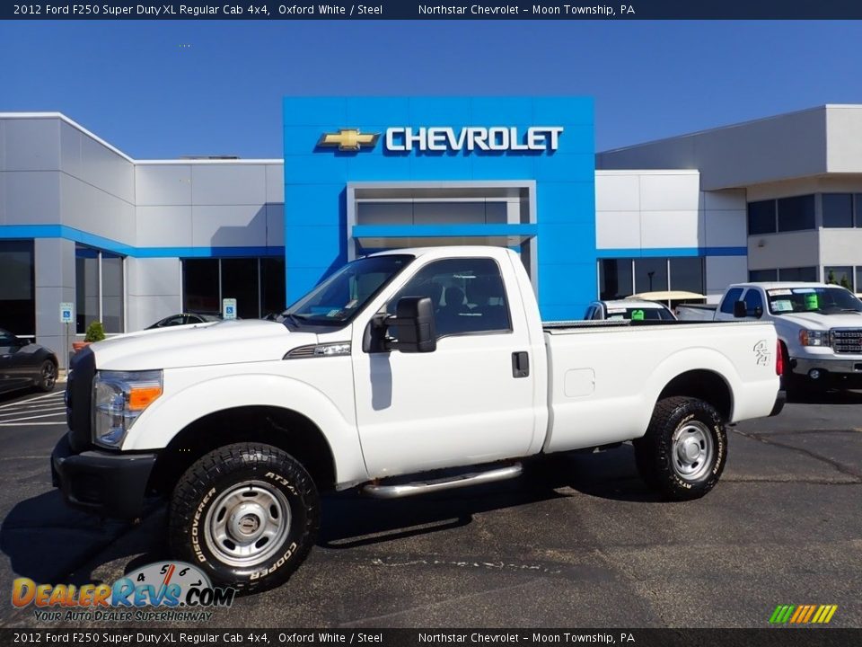 2012 Ford F250 Super Duty XL Regular Cab 4x4 Oxford White / Steel Photo #1