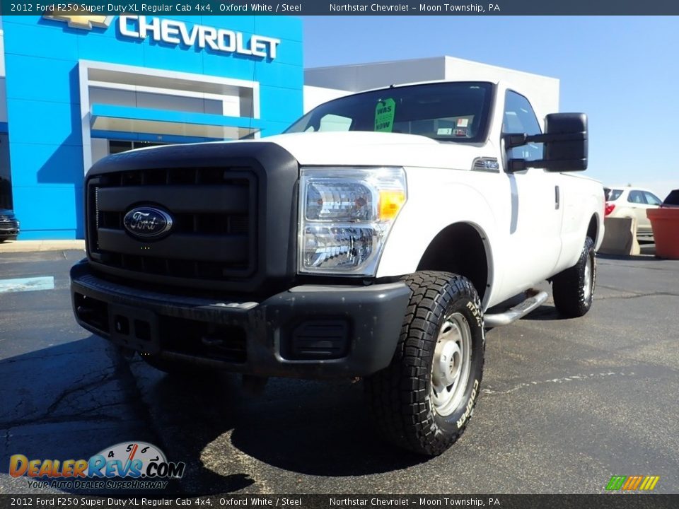 2012 Ford F250 Super Duty XL Regular Cab 4x4 Oxford White / Steel Photo #2