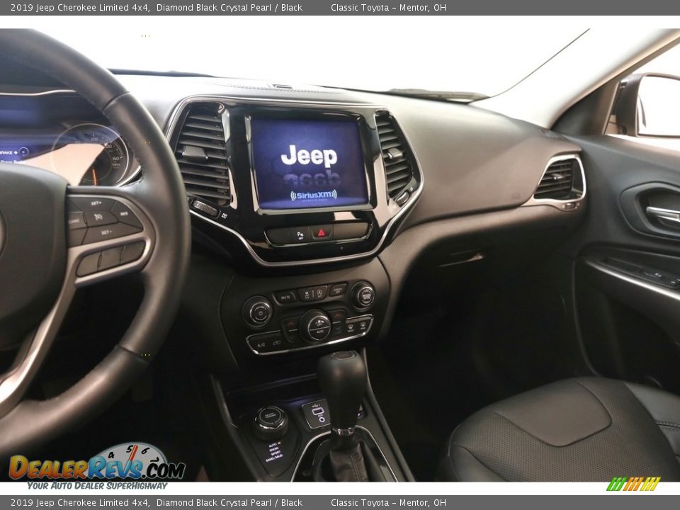2019 Jeep Cherokee Limited 4x4 Diamond Black Crystal Pearl / Black Photo #9