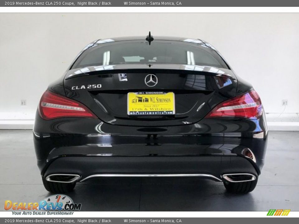 2019 Mercedes-Benz CLA 250 Coupe Night Black / Black Photo #3