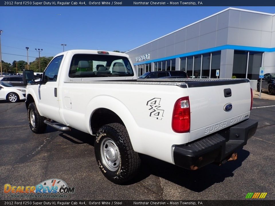 2012 Ford F250 Super Duty XL Regular Cab 4x4 Oxford White / Steel Photo #6