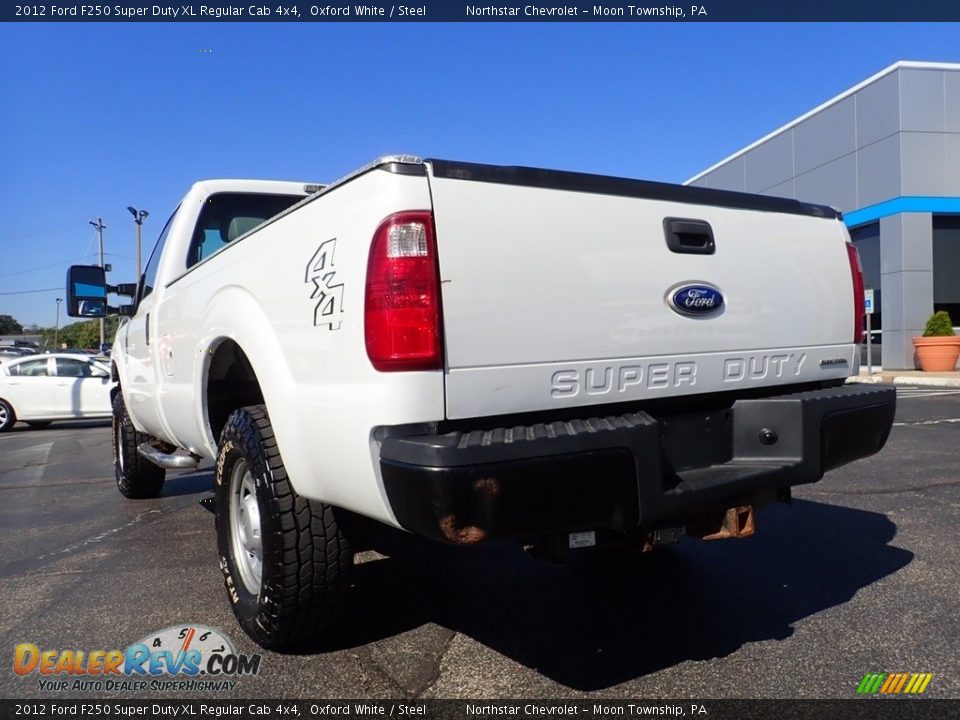 2012 Ford F250 Super Duty XL Regular Cab 4x4 Oxford White / Steel Photo #7