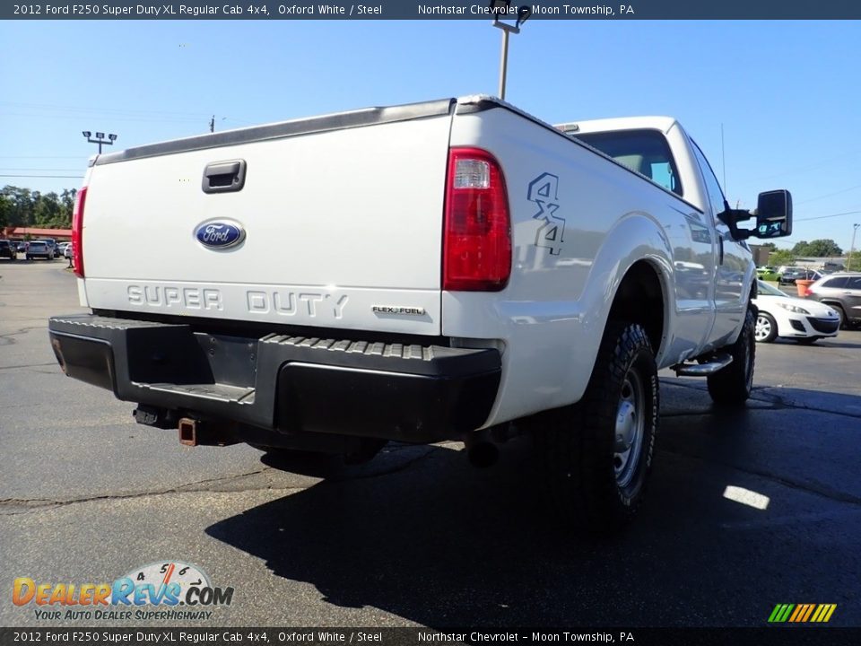 2012 Ford F250 Super Duty XL Regular Cab 4x4 Oxford White / Steel Photo #9