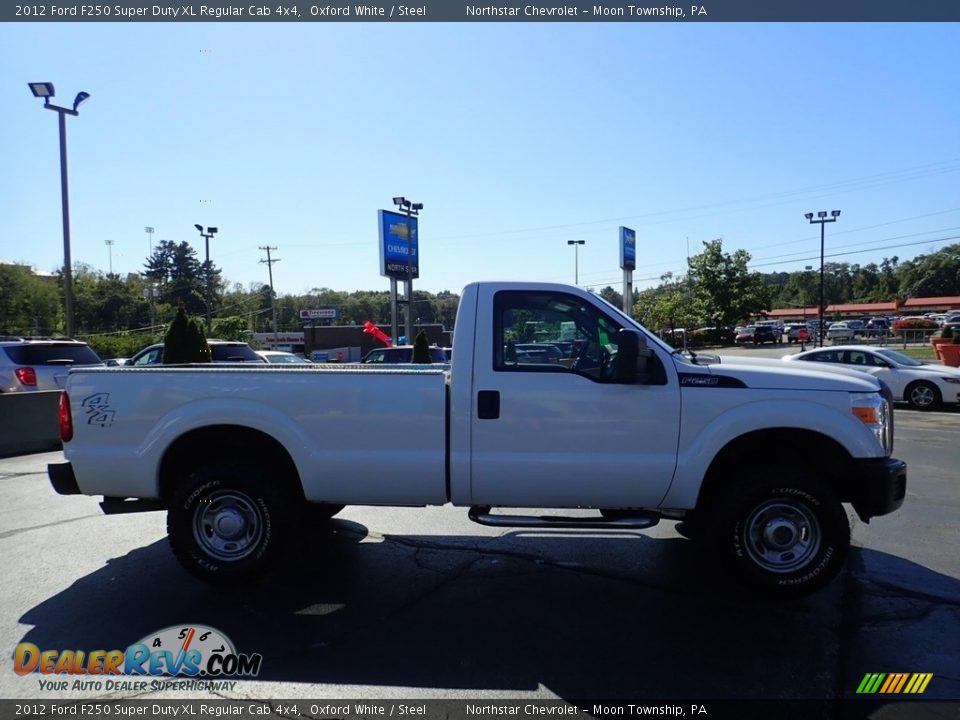 2012 Ford F250 Super Duty XL Regular Cab 4x4 Oxford White / Steel Photo #12