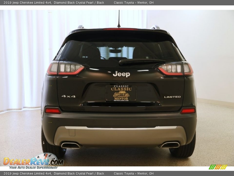 2019 Jeep Cherokee Limited 4x4 Diamond Black Crystal Pearl / Black Photo #21