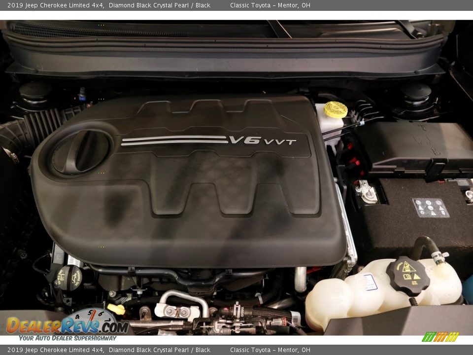 2019 Jeep Cherokee Limited 4x4 Diamond Black Crystal Pearl / Black Photo #22