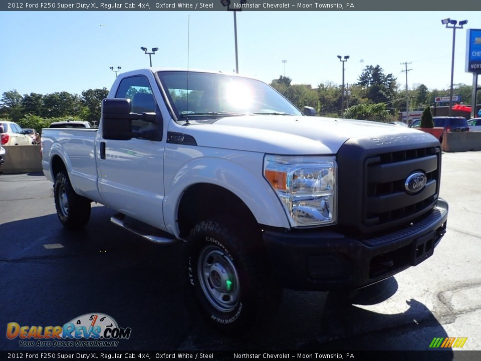 2012 Ford F250 Super Duty XL Regular Cab 4x4 Oxford White / Steel Photo #14