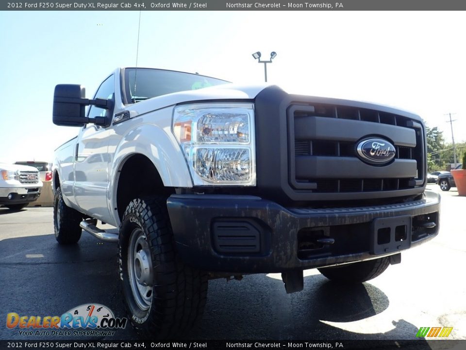 2012 Ford F250 Super Duty XL Regular Cab 4x4 Oxford White / Steel Photo #15