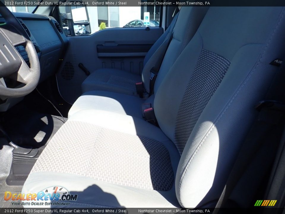 2012 Ford F250 Super Duty XL Regular Cab 4x4 Oxford White / Steel Photo #22