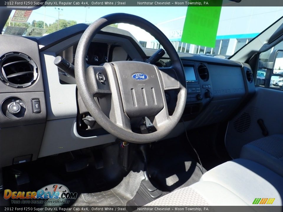 2012 Ford F250 Super Duty XL Regular Cab 4x4 Oxford White / Steel Photo #23
