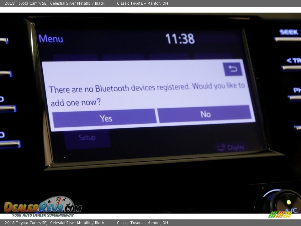 2018 Toyota Camry SE Celestial Silver Metallic / Black Photo #11