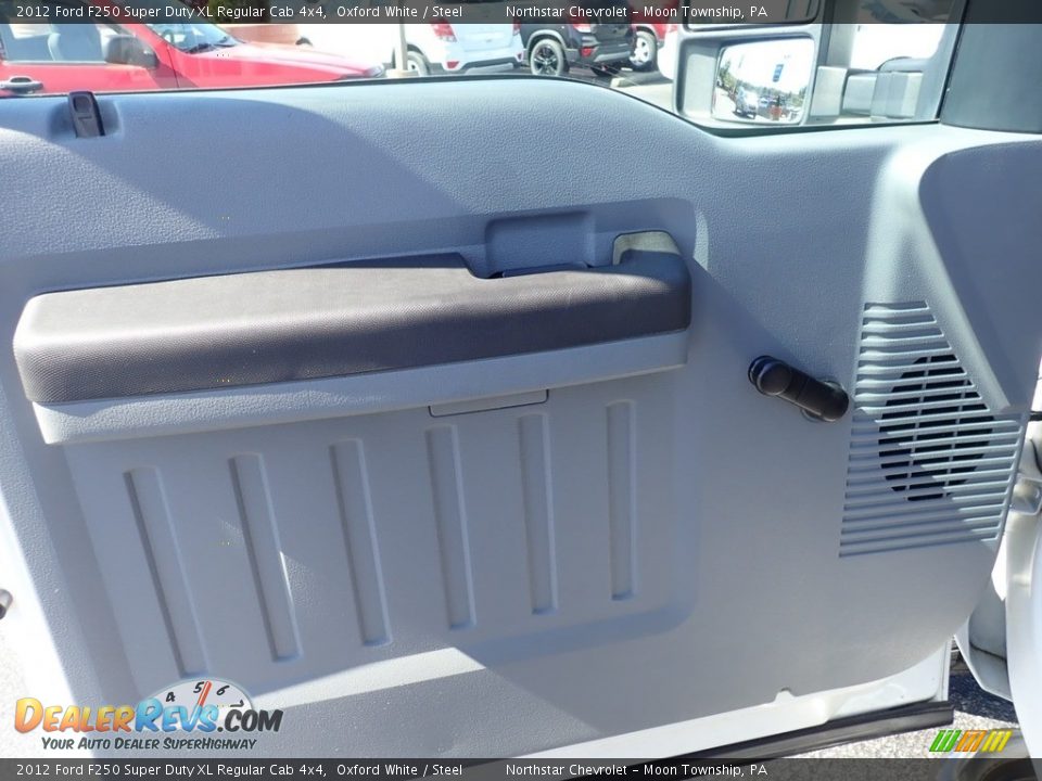 2012 Ford F250 Super Duty XL Regular Cab 4x4 Oxford White / Steel Photo #24