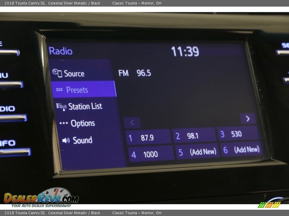 2018 Toyota Camry SE Celestial Silver Metallic / Black Photo #12