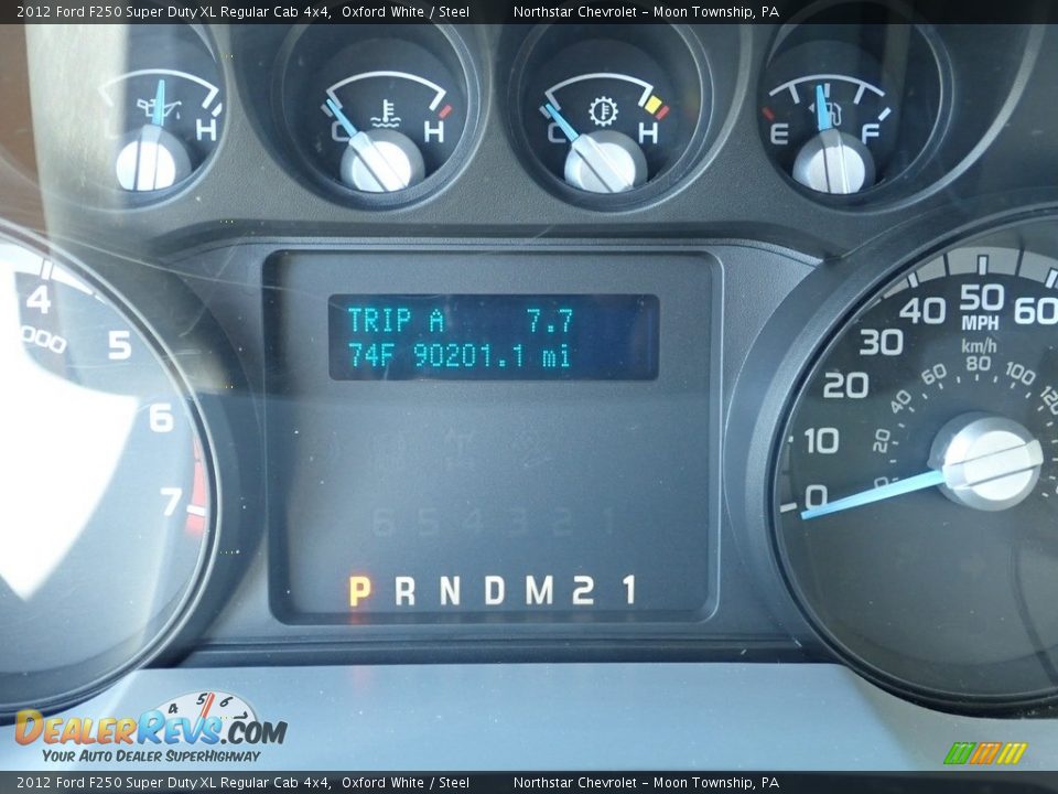 2012 Ford F250 Super Duty XL Regular Cab 4x4 Oxford White / Steel Photo #30