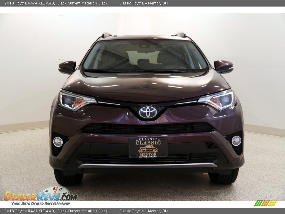 2018 Toyota RAV4 XLE AWD Black Current Metallic / Black Photo #2