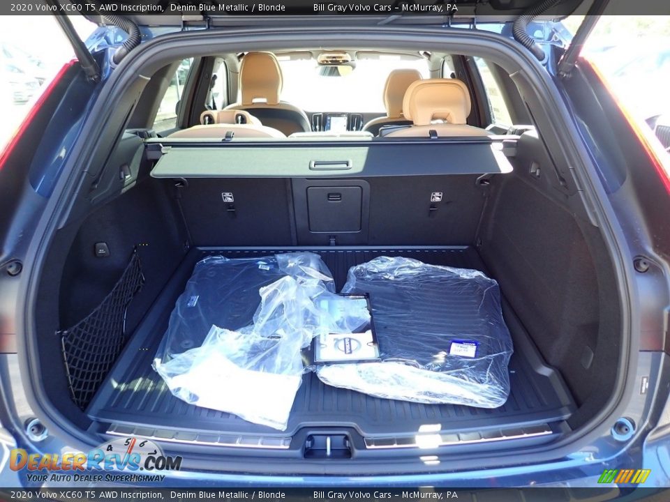 2020 Volvo XC60 T5 AWD Inscription Denim Blue Metallic / Blonde Photo #3