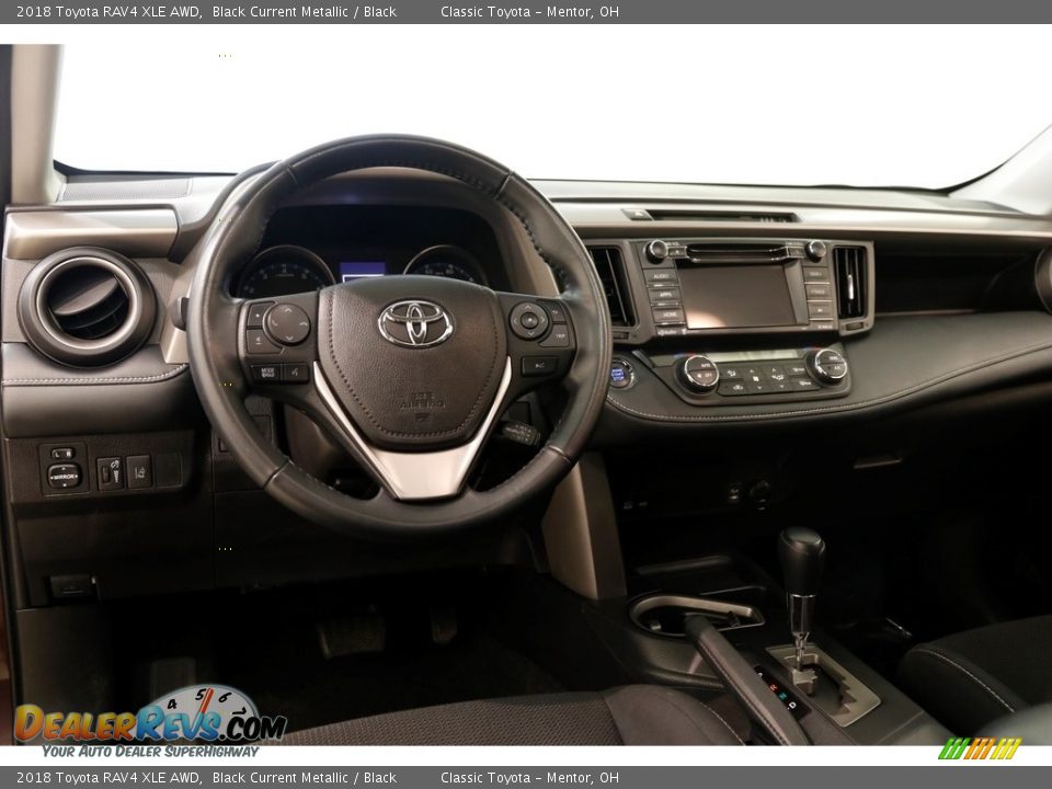 2018 Toyota RAV4 XLE AWD Black Current Metallic / Black Photo #6