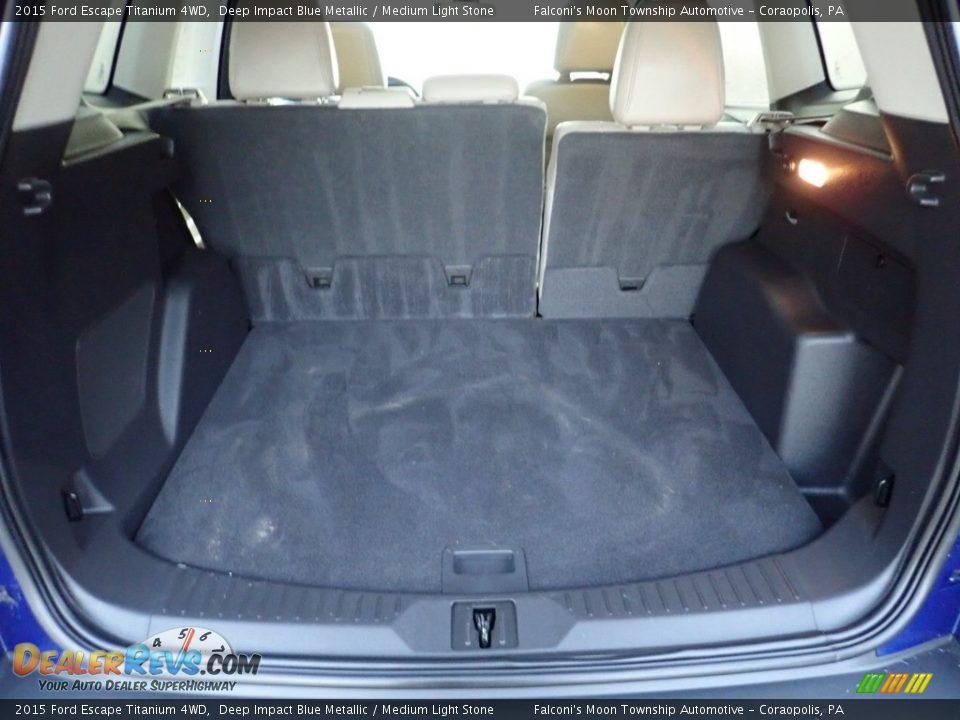 2015 Ford Escape Titanium 4WD Deep Impact Blue Metallic / Medium Light Stone Photo #4
