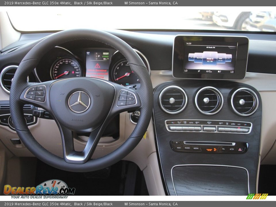 2019 Mercedes-Benz GLC 350e 4Matic Black / Silk Beige/Black Photo #11