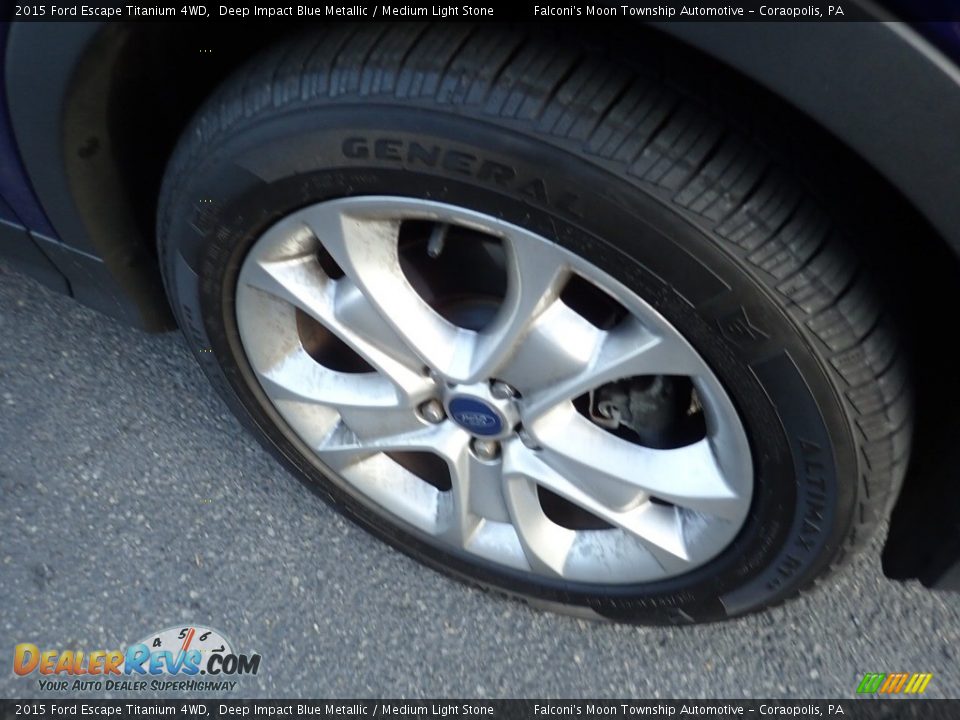2015 Ford Escape Titanium 4WD Deep Impact Blue Metallic / Medium Light Stone Photo #10