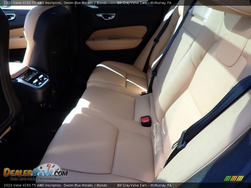 2020 Volvo XC60 T5 AWD Inscription Denim Blue Metallic / Blonde Photo #8