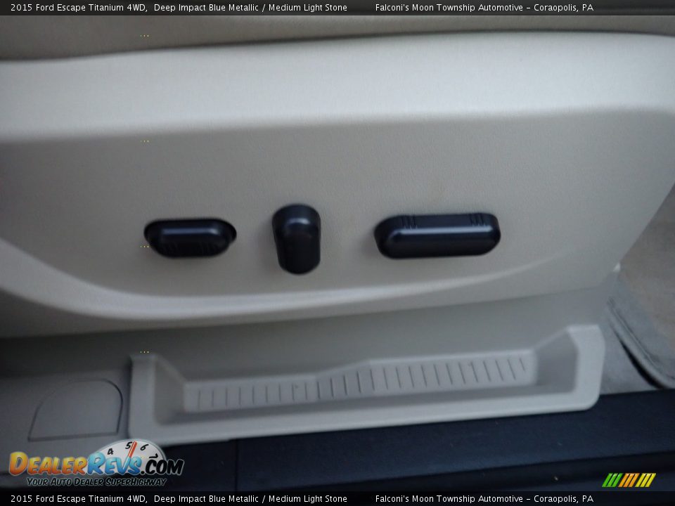 2015 Ford Escape Titanium 4WD Deep Impact Blue Metallic / Medium Light Stone Photo #13