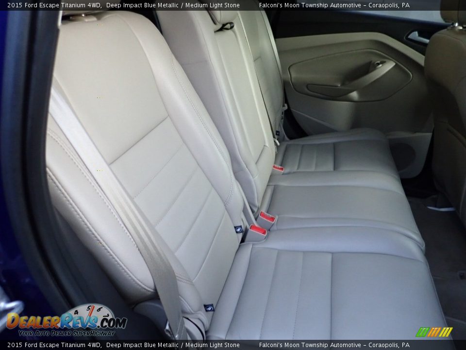 2015 Ford Escape Titanium 4WD Deep Impact Blue Metallic / Medium Light Stone Photo #15