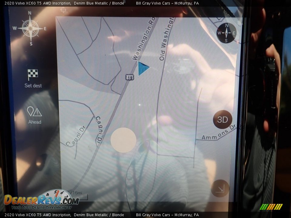 2020 Volvo XC60 T5 AWD Inscription Denim Blue Metallic / Blonde Photo #13